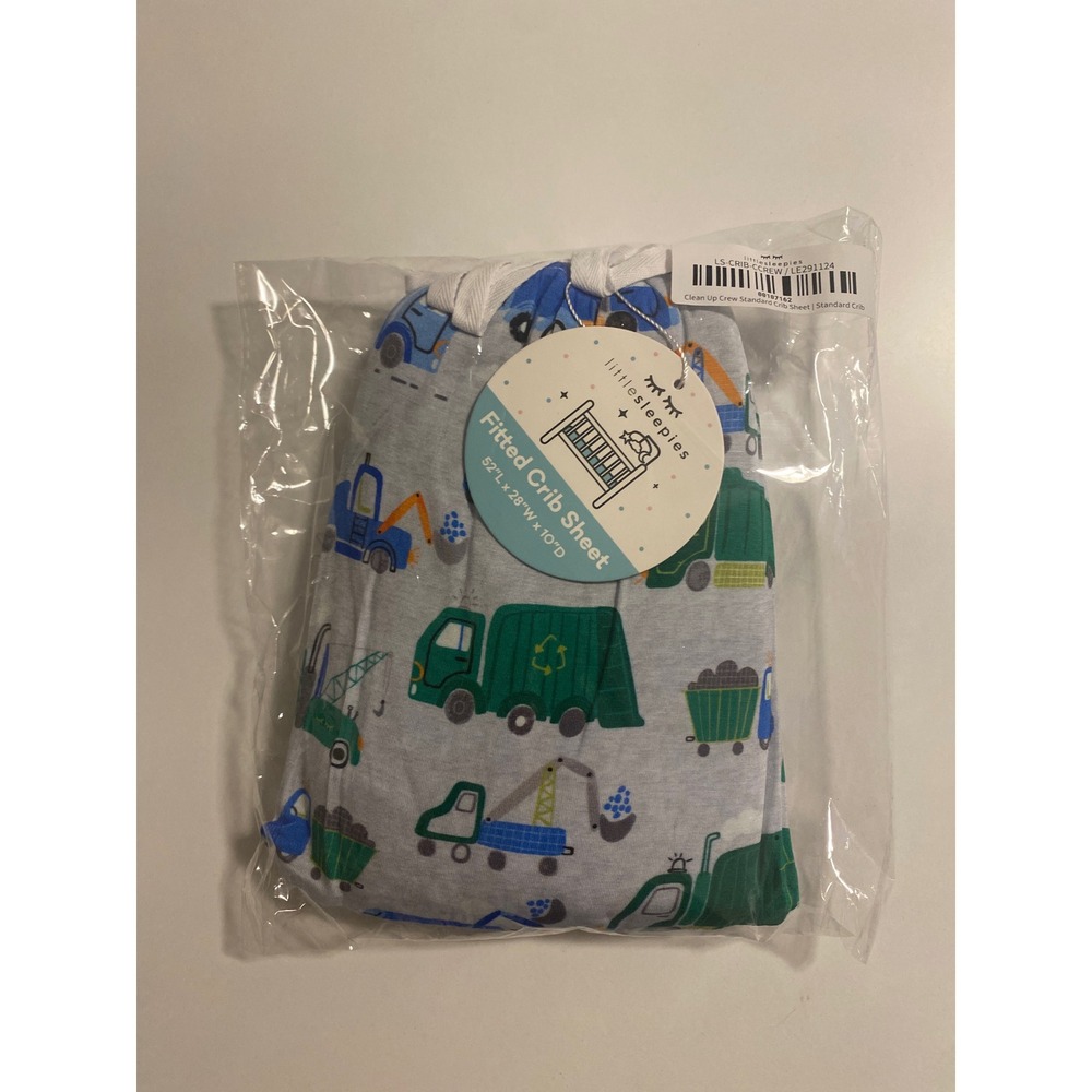 Little Sleepies Clean Up Crew Fitted Crib Sheet